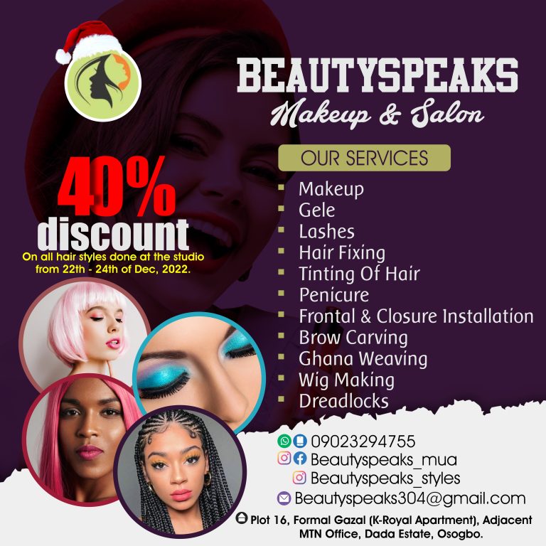 beautyspeaks flyer design